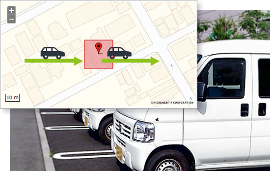 目的地への到着・出発の実績管理に