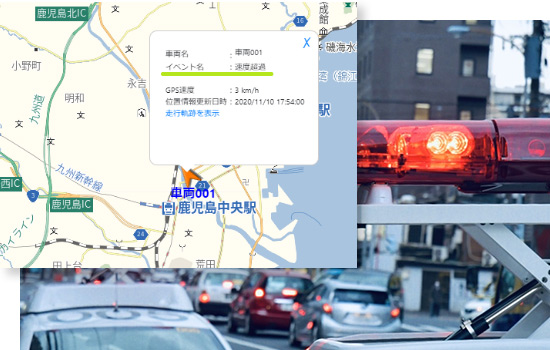 事故等のトラブル防止、安全運転の指導に
